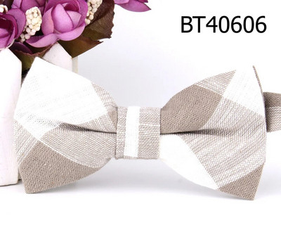 Jauns rūtains tauriņš līgavainim Modes pārbaude tauriņš vīriešiem sievietēm tauriņš Pieaugušajiem kāzu tauriņi Kravāti Groomsmen Kokvilnas tauriņi