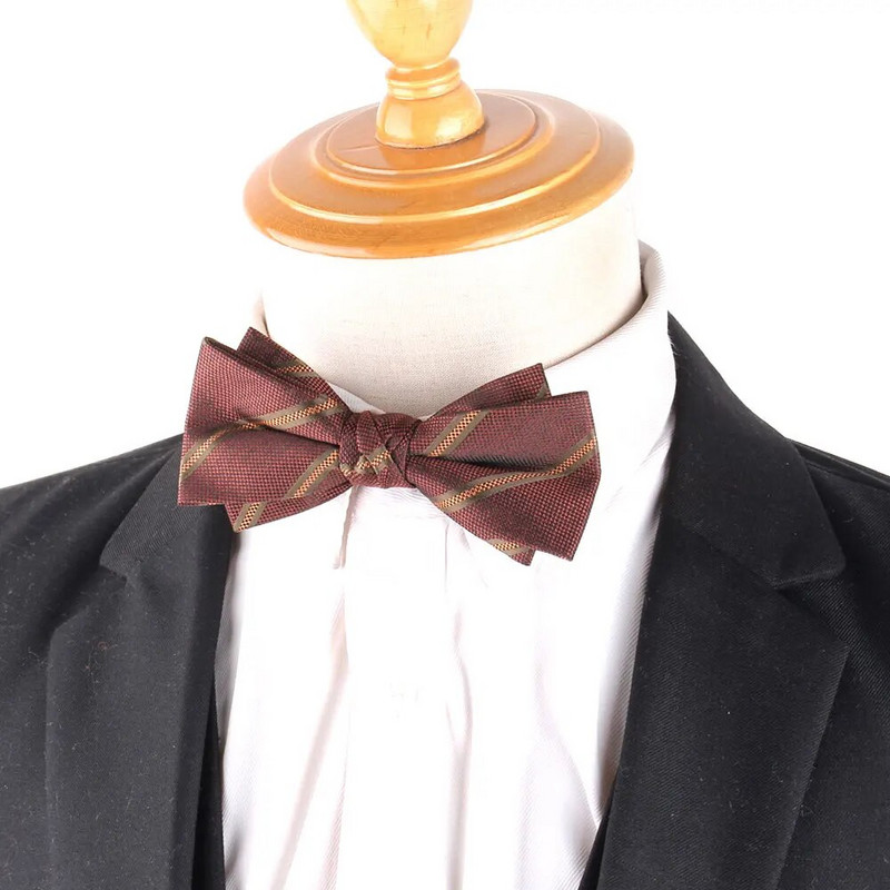 ÚJ Férfi Csokornyakkendő Alkalmi csíkos Csokornyakkendő Férfinak Női Csokorcsomó Felnőtt csokornyakkendők Cravats Jacquard Party Csokornyakkendők