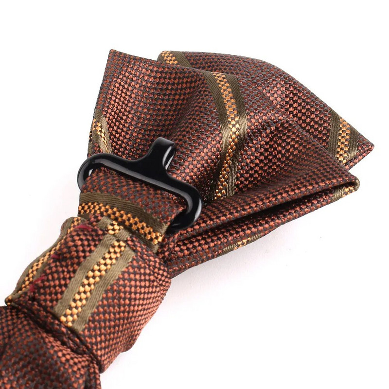 ÚJ Férfi Csokornyakkendő Alkalmi csíkos Csokornyakkendő Férfinak Női Csokorcsomó Felnőtt csokornyakkendők Cravats Jacquard Party Csokornyakkendők