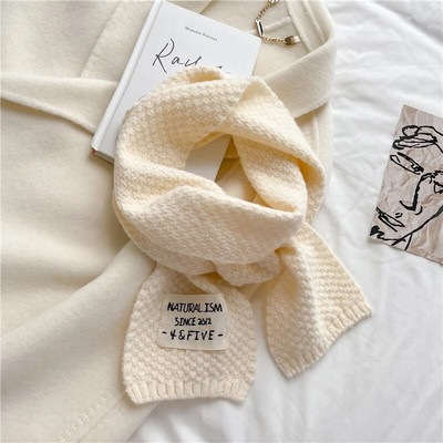 2022. Jednostavna vunena pređa Tanki pleteni šalovi Topli ženski šal Modni čvrsti zimski dugi rubac Bufanda ženski šal