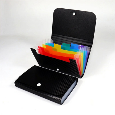 Mini A6 aplankas vandeniui atsparus finansinių sąskaitų kortelių laikiklis grynųjų pinigų sąskaitos faktūros Finansinių bilietų saugojimo organizatorius Klasifikavimo piniginė