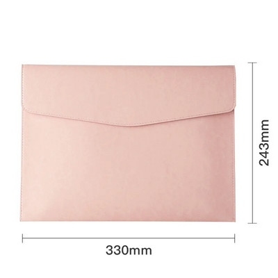 A4-es papír hordozható bőr irattáska divatos irattáska vastagító gomb vízálló üzleti irodai dokumentumok tárolása