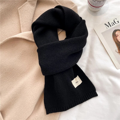 Pleteni šal od jednobojne meke vunene pređe Ženska moda Sknniy Jednostavan putni zima Topli korejski maramica Foulard Bufanda 2022.