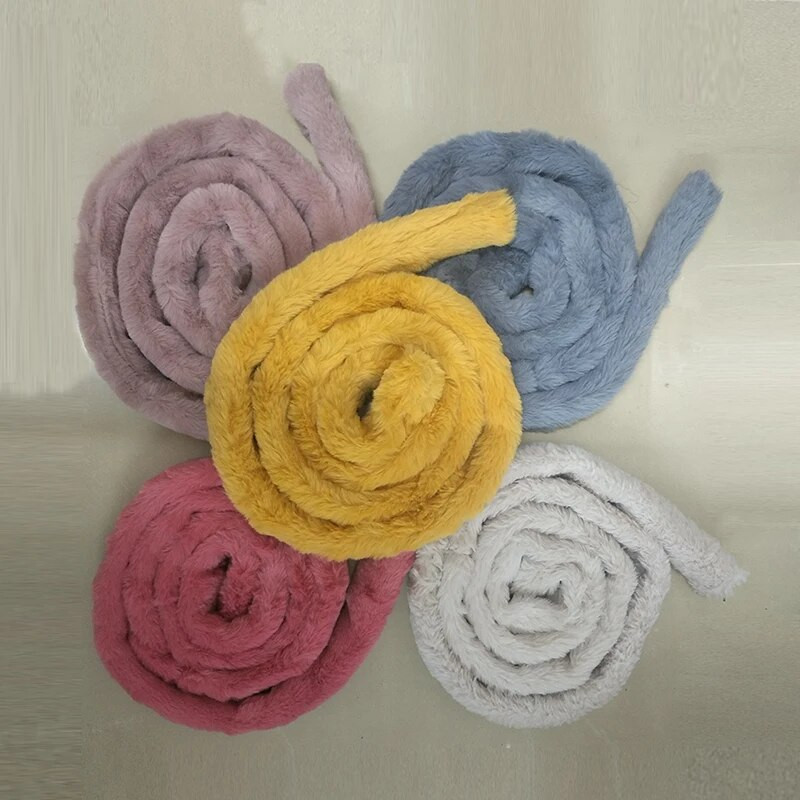 2020. Novi ženski remen s krznenim kaputom duljine oko 160 cm Jednostavan modni ženski remen od mekog krzna