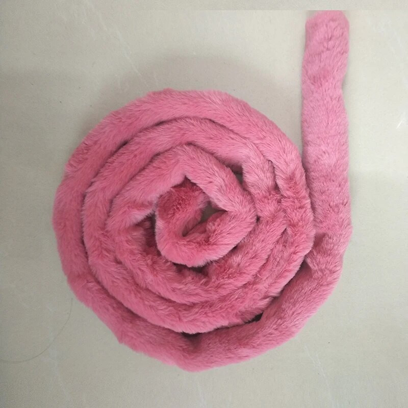 2020. Novi ženski remen s krznenim kaputom duljine oko 160 cm Jednostavan modni ženski remen od mekog krzna