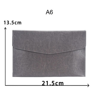 A4-es A6-os bőr irattartó mappa Üzleti iratrendező mappatáska divatos aktatáska adatok szerződés számla irattáska iskolai irodai ellátás