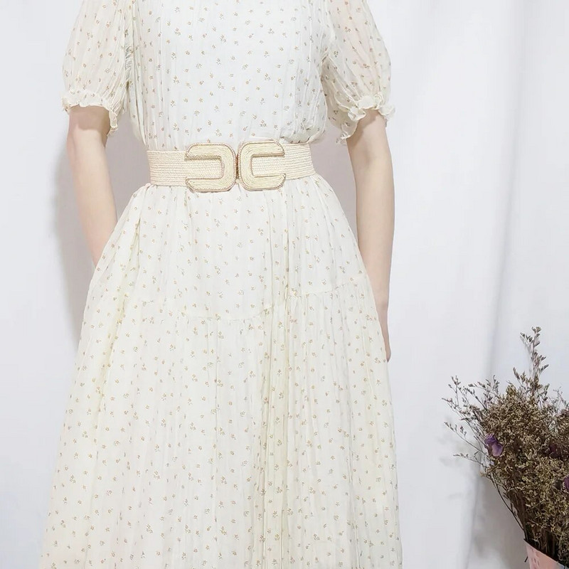 Elastični pleteni remen Ženska moda Ležerni luksuzni dizajn Trend djevojačke haljine Dodaci Pojas Goth Boho ins Korejski korzet Crni