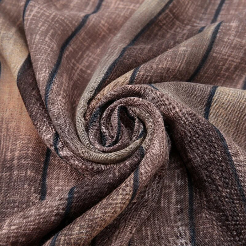 180*90CM jesenski modni ombre gradijent karirani tanki šal od viskoze ženski šalovi od voala s printom i omoti od pašmine, muslimanski hidžab