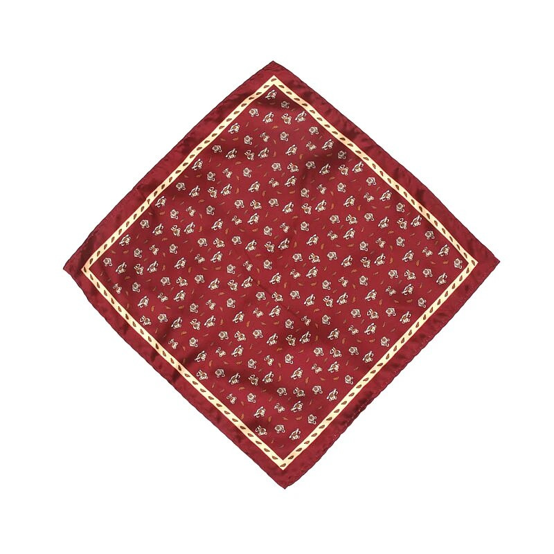 Muški rupčić Vintage džepni kvadratić sa životinjskim printom Poliesterska svila Meke maramice Vjenčane zabave Poslovni ručnik na prsima Marama