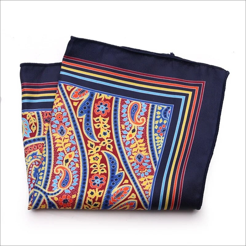 YISHLINE megkülönböztető férfi zsebkendő zseb négyzet alakú selyem férfi virágos Paisley férfi mellkas Hankies férfi öltöny kiegészítők