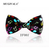 Modes krāsainas mūzikas notis tauriņš, melns mūzikas raksta tauriņš vīriešiem sievietēm, jaunums Cravat brīvā laika pavadīšanai foršs zīmols