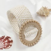 Remen s kopčom u obliku novog dizajna za žene, boemski pleteni široki pojas, ručno tkani elastični pojas od PP slame, ukras ljetne haljine