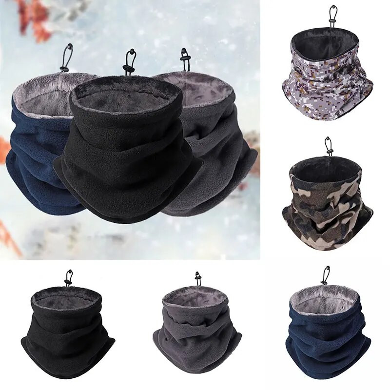 Zimski grijač za vrat Termalni flis Motociklističke debele cijevi Naušnice Šal otporan na vjetar Muškarci Žene Bandana Biciklizam Traka za glavu na otvorenom
