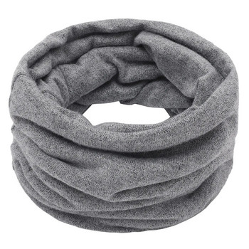 Зимен унисекс топъл плетен пръстен, шал, пръстен, масивна кърпа за врат Нова опаковка, дамски топли памучни шалове, дамски пръстен за врата, зимен тръбен шал