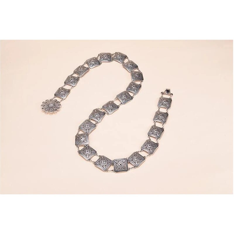 CETIRI 2018 naujas mados diržas moterims Aukštos kokybės metalinė gėlių juosta juosmens grandinėlė ceinture femme ant suknelės moteriški diržai moteriški