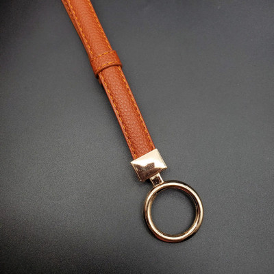 100 cm sieviešu vidukļa josta Dekoratīva dubultā sprādzes kleita Vējjaka Vispārīga jostas Metāla aplis, plāna josta