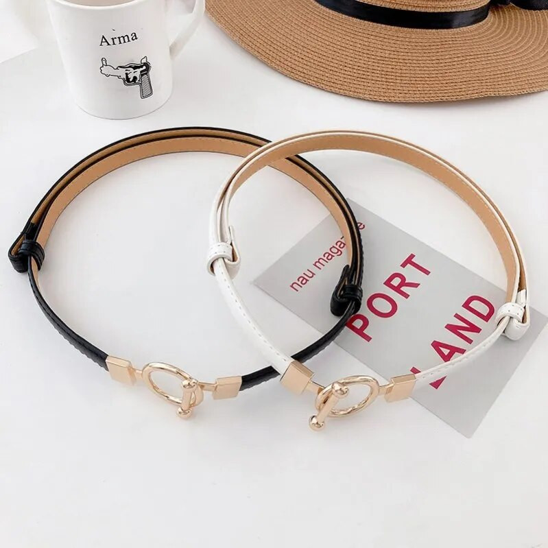 100 cm sieviešu vidukļa josta Dekoratīva dubultā sprādzes kleita Vējjaka Vispārīga jostas Metāla aplis, plāna josta