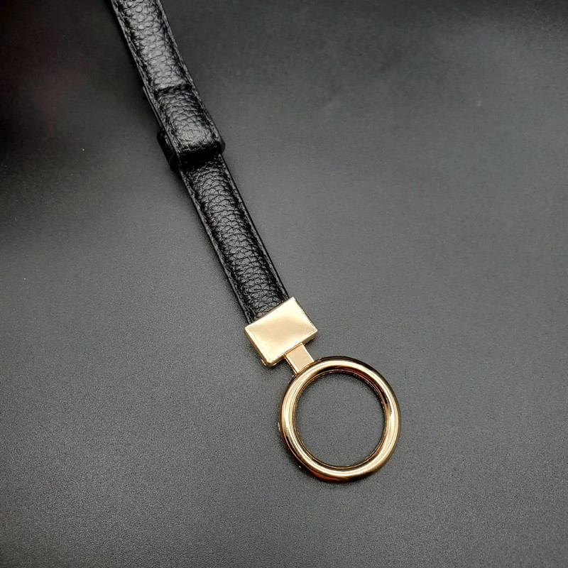 100 cm sieviešu vidukļa josta Dekoratīva dubultā sprādzes kleita Vējjaka Vispārīga jostas Metāla aplis, plāna josta