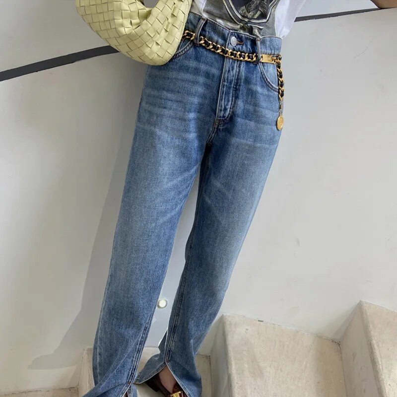 Retro metallist ketirihm Naistele Kuldne vöökoht kett Kleit Teksad Lahedad tüdrukud Daamid Dekoratiivsed vöörihmad Aksessuaarid Mood