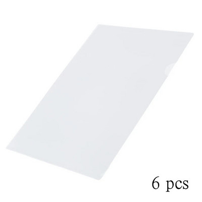 6 kom. Prozirna mapa u obliku slova L PP Mapa s jednom stranicom A4 Mapa s dvije stranice Za pohranu datoteka Torba za datoteke Ugovorna zaštitna navlaka