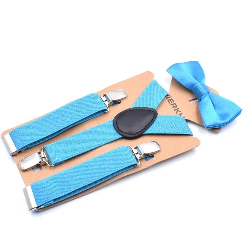 Gyerekek Gyerekek 3 csíptetős nadrágtartók és csokornyakkendő szett Féktartók Fiúk / Lányok Esküvői Party Lovely nadrágok nadrágtartók