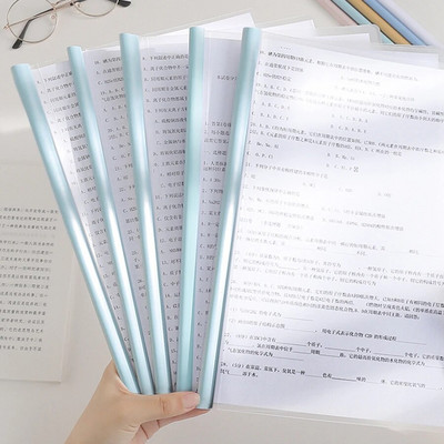 5 db/készlet Tárolókönyv A4-es mappa Morandi aranyos átlátszó vízálló nagy kapacitású irattáska Irodaszerek Iskolai kellékek