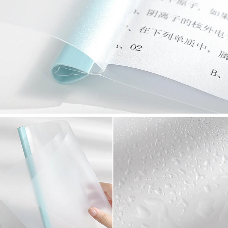 5 db/készlet Tárolókönyv A4-es mappa Morandi aranyos átlátszó vízálló nagy kapacitású irattáska Irodaszerek Iskolai kellékek