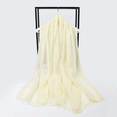 Kvėpuojantis medvilninis lininis hidžabų šalikas Odai nekenksmingas džersis Hijabs Minkštas paprastas turbanas galvos šalikas Moteriška solidi skara Foulard Femme Vile