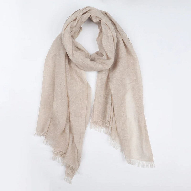 Kvėpuojantis medvilninis lininis hidžabų šalikas Odai nekenksmingas džersis Hijabs Minkštas paprastas turbanas galvos šalikas Moteriška solidi skara Foulard Femme Vile