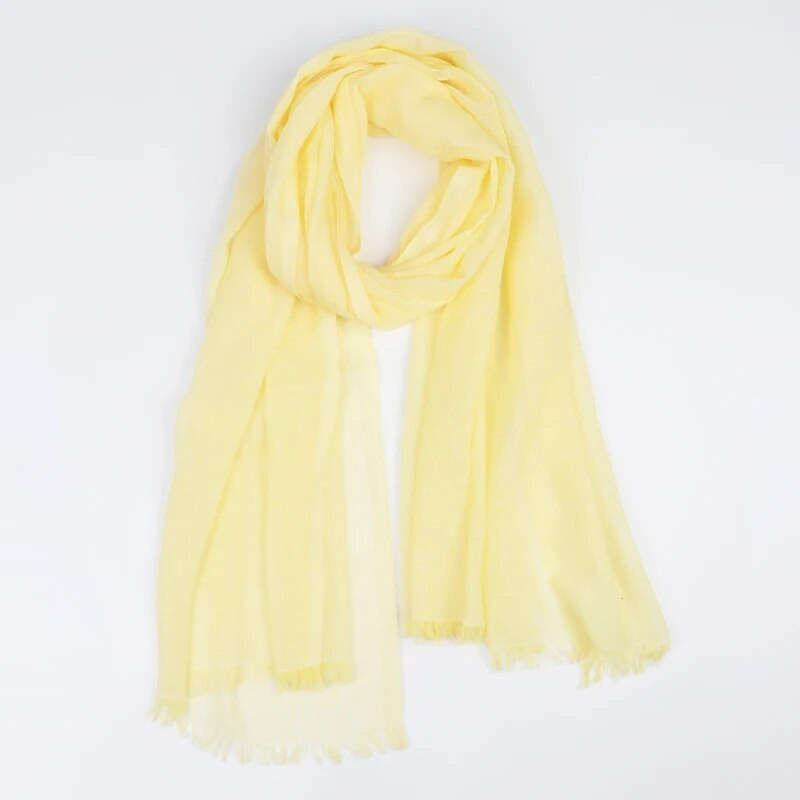 Kvėpuojantis medvilninis lininis hidžabų šalikas Odai nekenksmingas džersis Hijabs Minkštas paprastas turbanas galvos šalikas Moteriška solidi skara Foulard Femme Vile