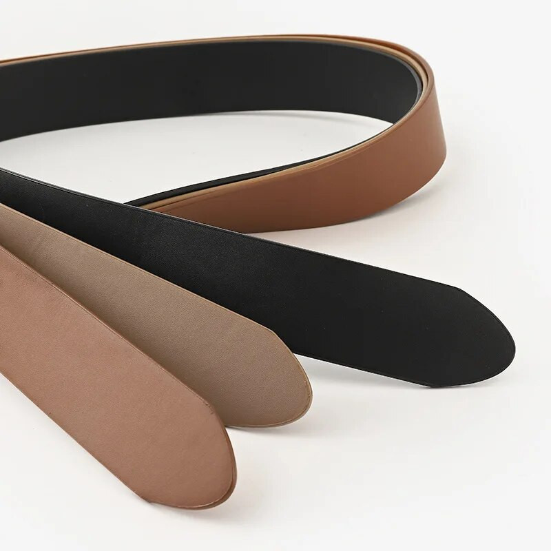 Vintažinis paprastas platus ilgas diržas moterims Elegantiškas mazginis Pu odinis juosmuo Madinga moteriška palto kostiumo puošmena juosmens dirželiai