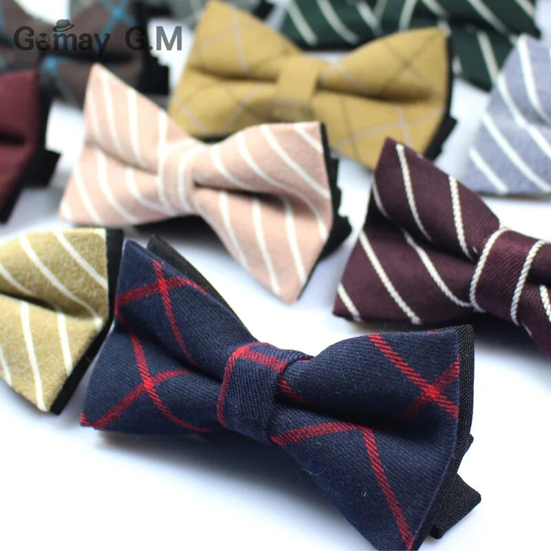 Legújabb pamut férfi csokornyakkendő márka klasszikus kockás nyakkendők csokornyakkendő szabadidő üzleti ingek csokornyakkendő csokornyakkendő cravat kiegészítők