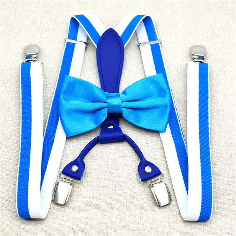 SHOWERSMILE Vīriešu bikšturi bikšturi zili svītraini vīriešu bikšturi Modes sieviešu kreklu bikšturi un tauriņu dizainera suspensorio