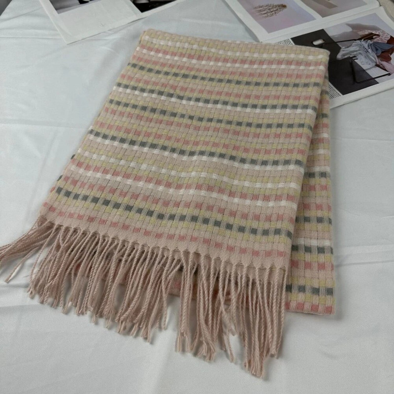 Divatos színes, kockás mintás sál gyönyörű lánckötés nagy sálak nő tél kültéri meleg sál