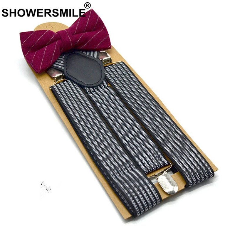 SHOWERSMILE csokornyakkendő nadrágtartók férfi kockás férfi nadrágtartók nadrágtartók brit vintage női ing nadrágtartó nadrág 3,5 cm