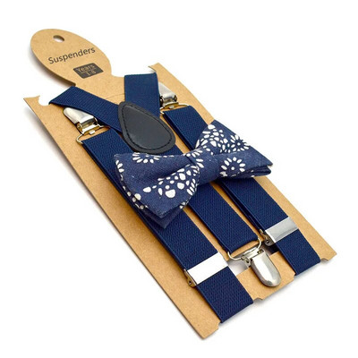 Három csíptetős pántok Gyerek harisnyatartó csokornyakkendővel Divat Gyermek csokornyakkendő szett fiúk merevítők Állítható nyakkendők Esküvői kiegészítők