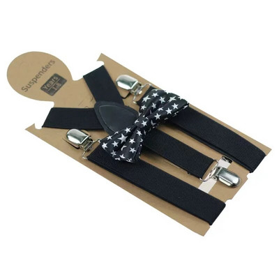 Három csíptetős pántok Gyerek harisnyatartó csokornyakkendővel Divat Gyermek csokornyakkendő szett fiúk merevítők Állítható nyakkendők Esküvői kiegészítők