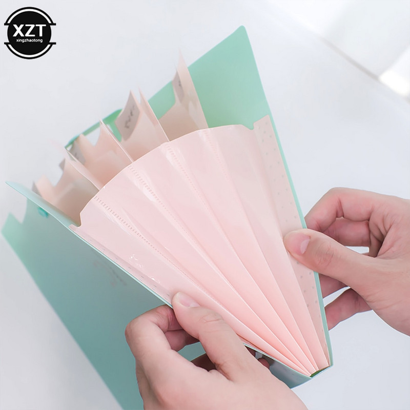 Pretputekļu A4 failu dokumentu papīra organizators Ūdensnecaurlaidīgs maisiņš Mapju turētājs Paplašināms maks Studentu biroja Skolas piederumi