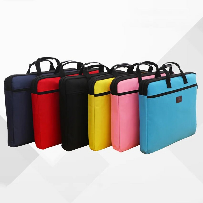 Platnena ručna torbica s patentnim zatvaračem Papirnata torba za pohranu dokumenata A4 mapa s datotekama Prijenosna aktovka Uredski pribor Prilagodite logotip