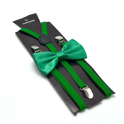 SHOWERSMILE Žuti tregeri Komplet leptir mašna Muškarci Žene Tregeri za odrasle Tanke naramenice Crna Crvena Bijela Plava Ružičasto bež 100 cm*1,5 cm