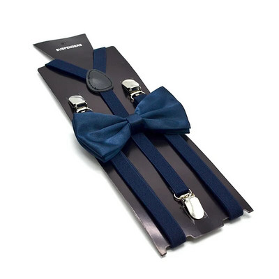 SHOWERSMILE Žuti tregeri Komplet leptir mašna Muškarci Žene Tregeri za odrasle Tanke naramenice Crna Crvena Bijela Plava Ružičasto bež 100 cm*1,5 cm