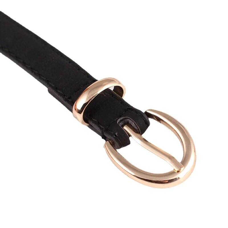 Sieviešu modes ādas josta Metāla sprādze Harajuku Candy Colors Meiteņu josta izdilis, šaura jostasvieta sievietēm kleitu jostas