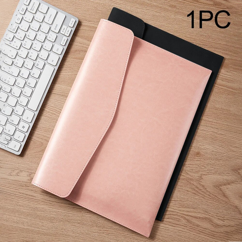 A4 PU odinis užsegamas dokumentų laikiklis Kanceliarinės prekės, atsparios dulkėms verslo biuro lengvas didelės talpos failų aplankas