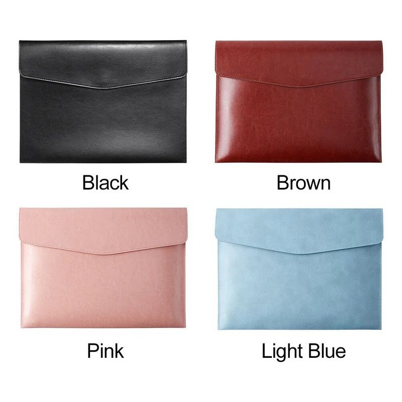 A4 PU odinis užsegamas dokumentų laikiklis Kanceliarinės prekės, atsparios dulkėms verslo biuro lengvas didelės talpos failų aplankas