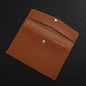Водоустойчива кожена чанта за файлове A4 Бизнес куфарче Папка за файлове Данни Документ Хартиен органайзер Чанта за съхранение Училищни канцеларски материали
