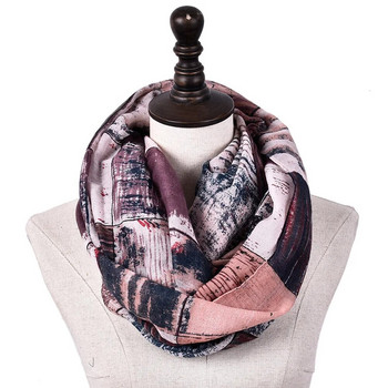 Дамски лек, уютен безкраен шал с щампа на различни артисти Дамски зимен безкраен шал Echarpe Foulard Femme 180*90 Cm