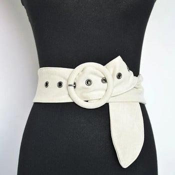 Καυτές εκπτώσεις Νέα βελούδινη πολυτελής μόδα φαρδιά γυναικεία ζώνη Σχεδιαστής Flannelette Μαύρο φόρεμα λεοπάρ τύπωμα Πουκάμισο Cintos Off White Ζώνη