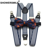 Vyriški kelnaitės, peteliškės komplektas, vyriškos kelnės, suspensinės kelnės tamsiai balti dryžuoti britų vintažinių vestuvinių marškinėlių petnešos vyrams