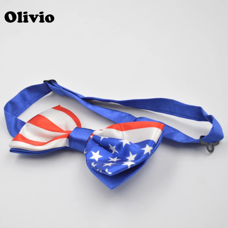 akciós férfi női Amerika Egyesült Államok zászló merevítő csokornyakkendő szett felnőtt csokornyakkendő és pánt készlet