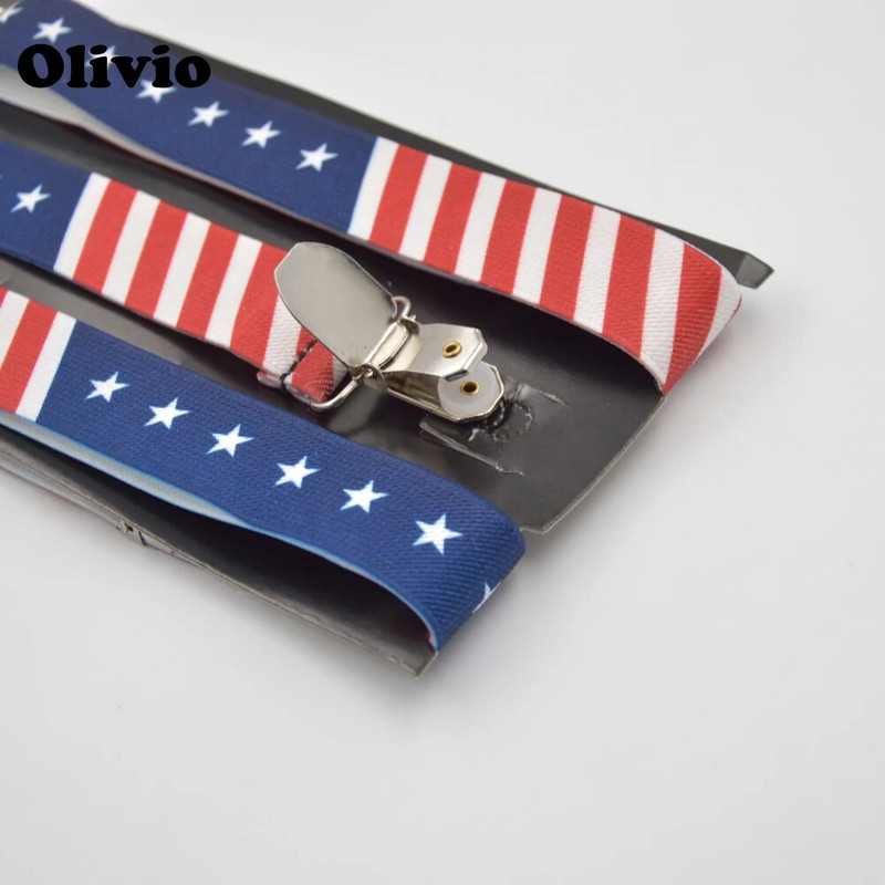 akciós férfi női Amerika Egyesült Államok zászló merevítő csokornyakkendő szett felnőtt csokornyakkendő és pánt készlet